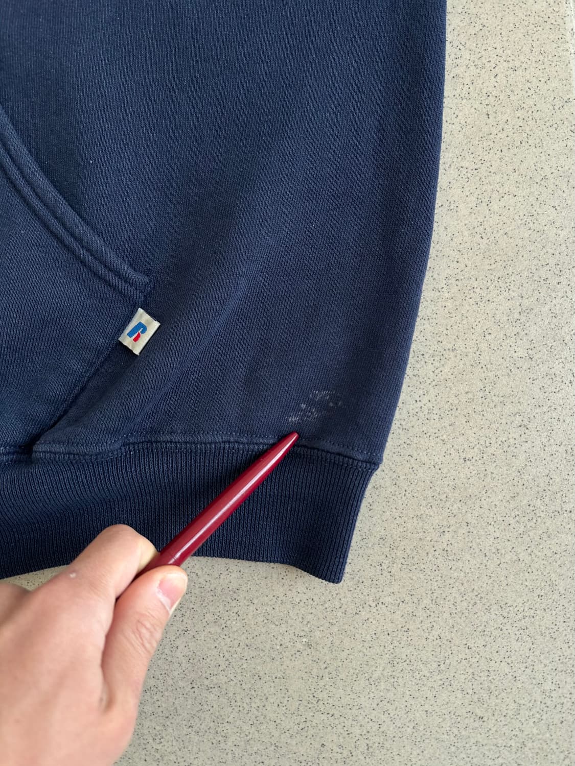 00s 빈티지 러셀 후드집업 네이비 L 상품이미지7