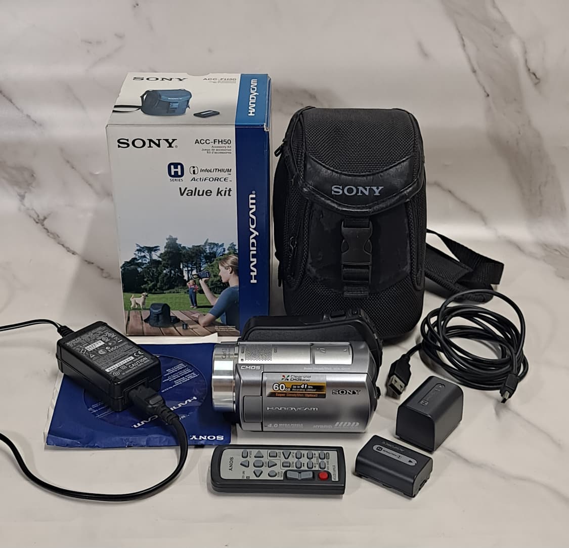 풀박스 소니 DCR-SR220 60Gb 내장 실버 빈티지 핸디캠 상품이미지8