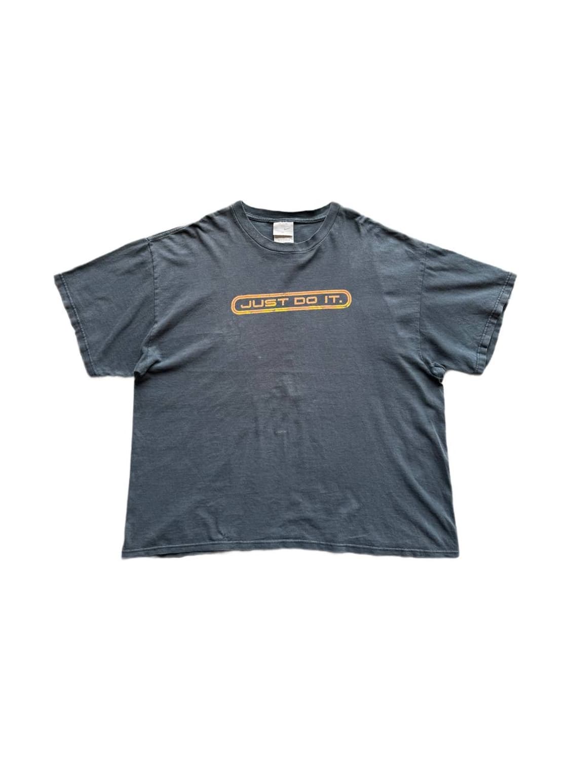 Mid 00s 나이키 Just do it 블랙 페이디드 티셔츠 상품이미지1