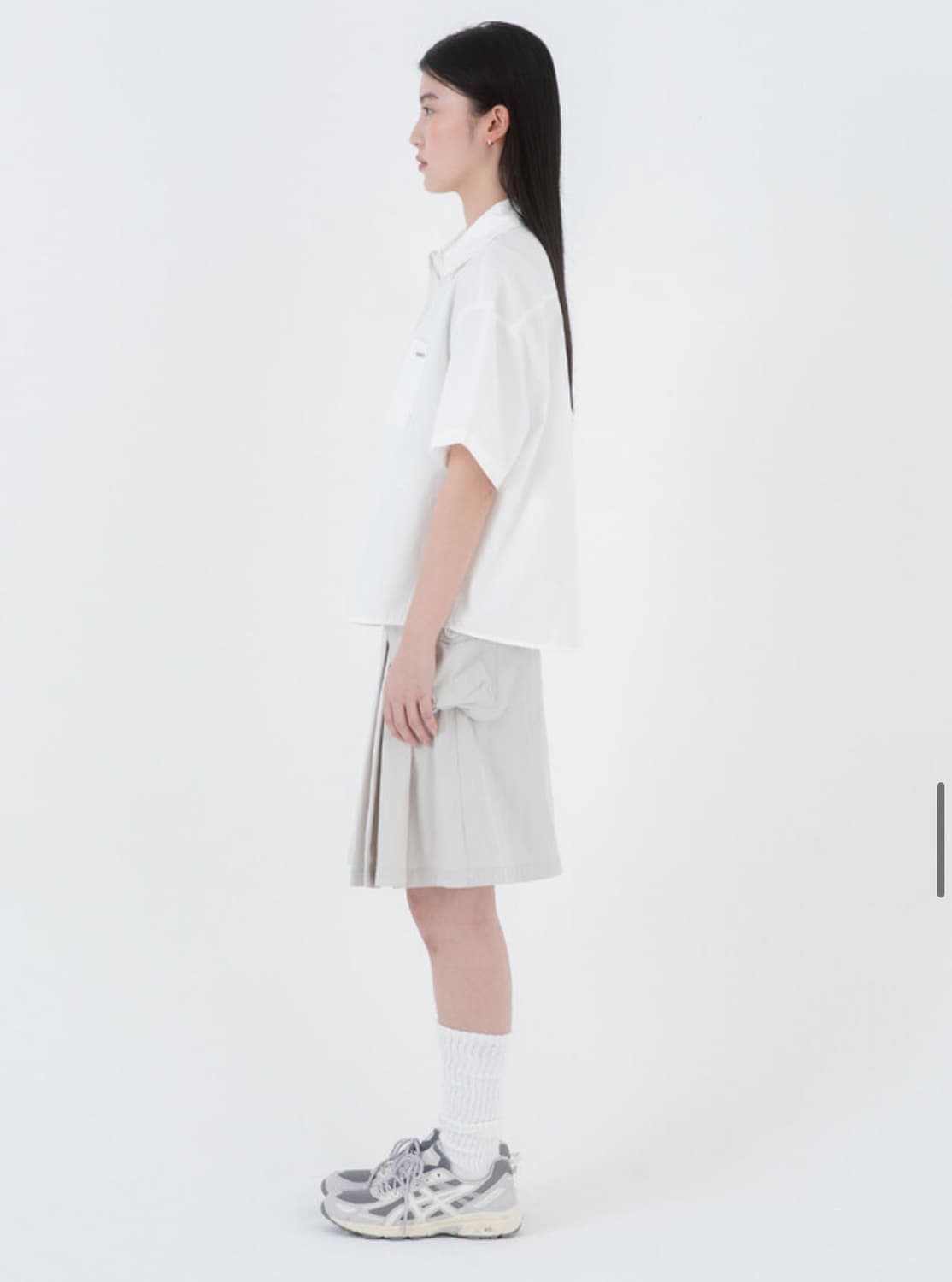 포켓 미니 백 스커트 Waist pocket bag midi skirt 상품이미지5