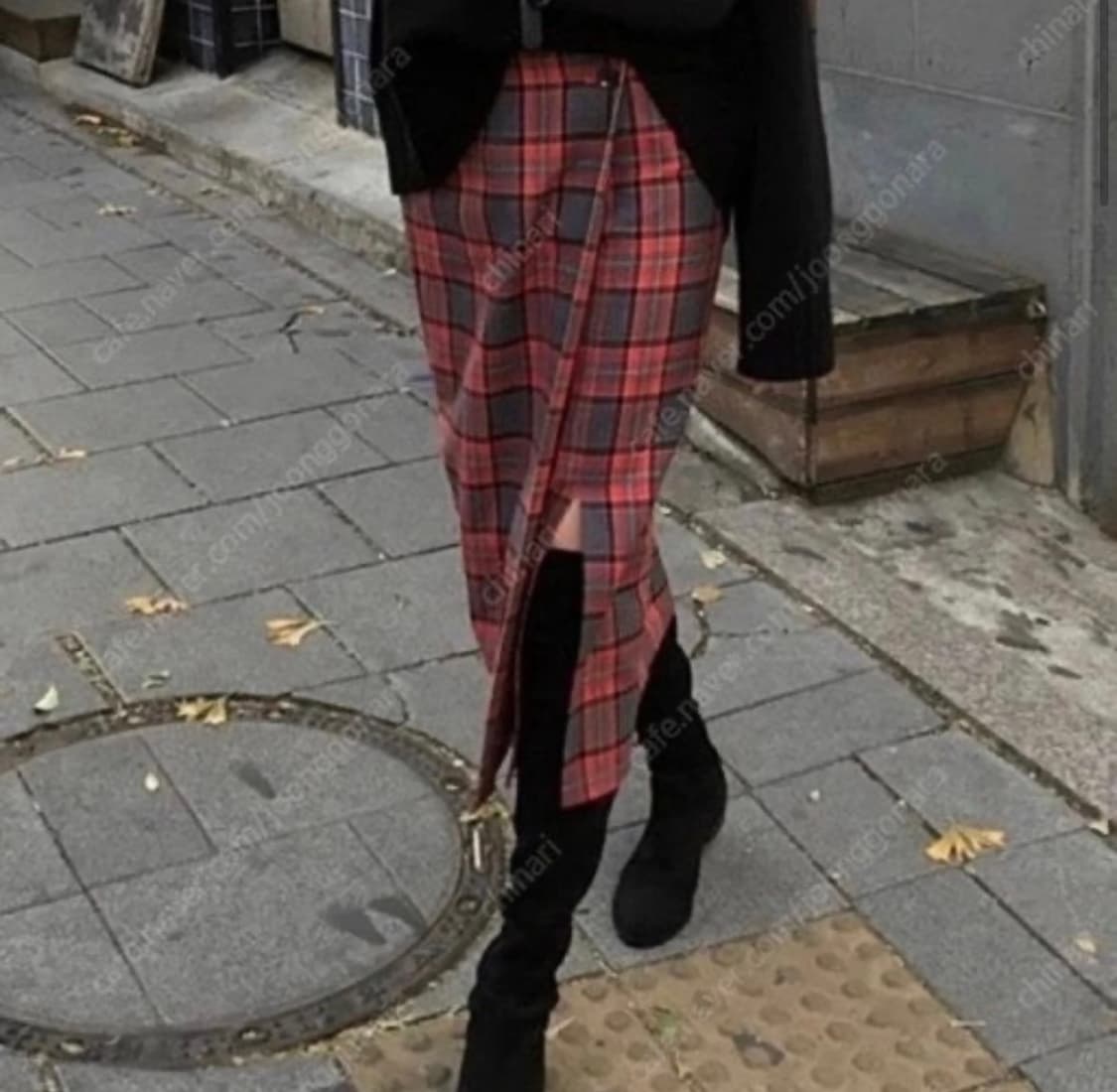 Ore 오어 시그니처 체크 스커트 상품이미지1