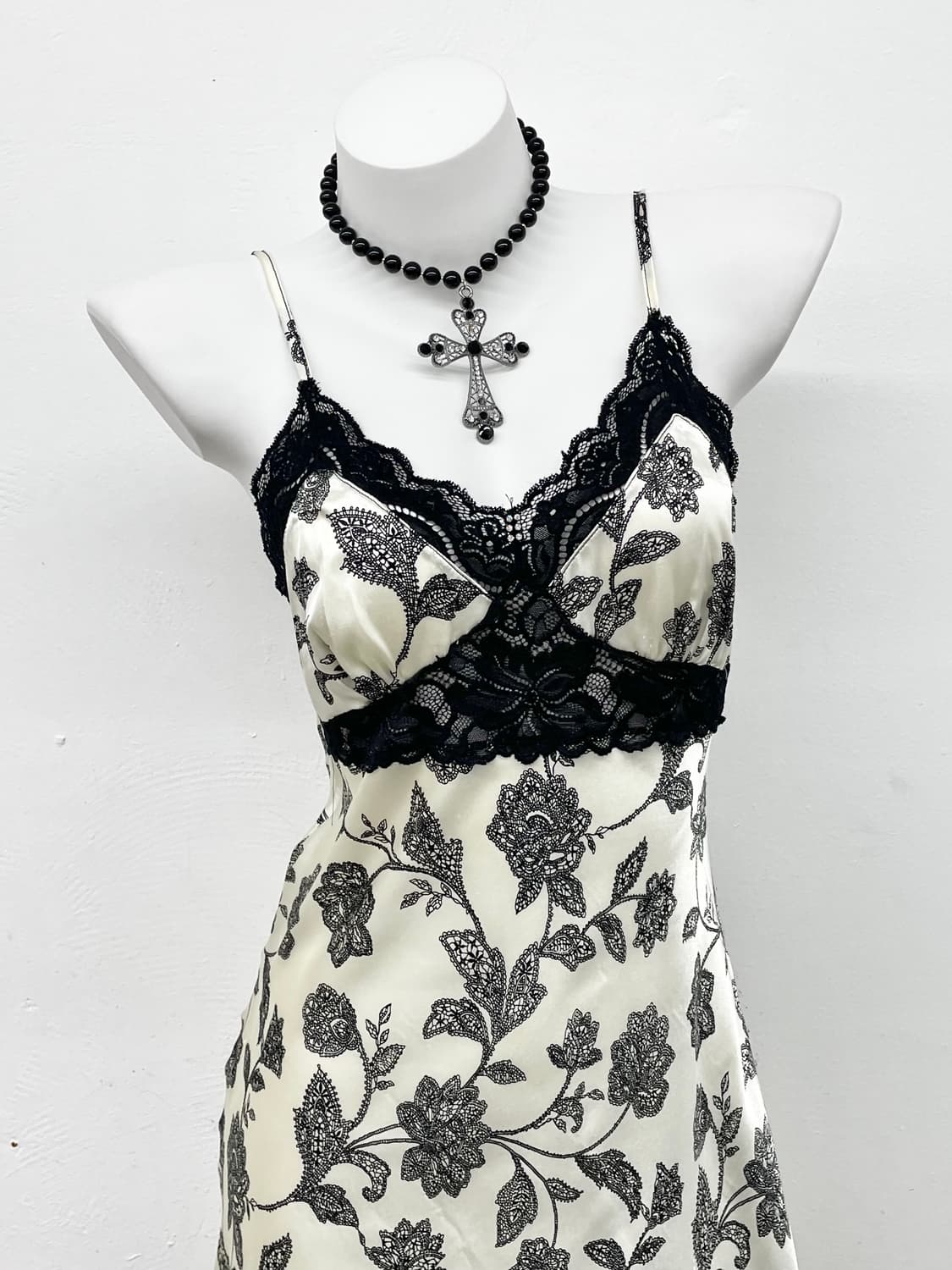 오리엔탈 새틴 레이스 슬립 상품이미지2