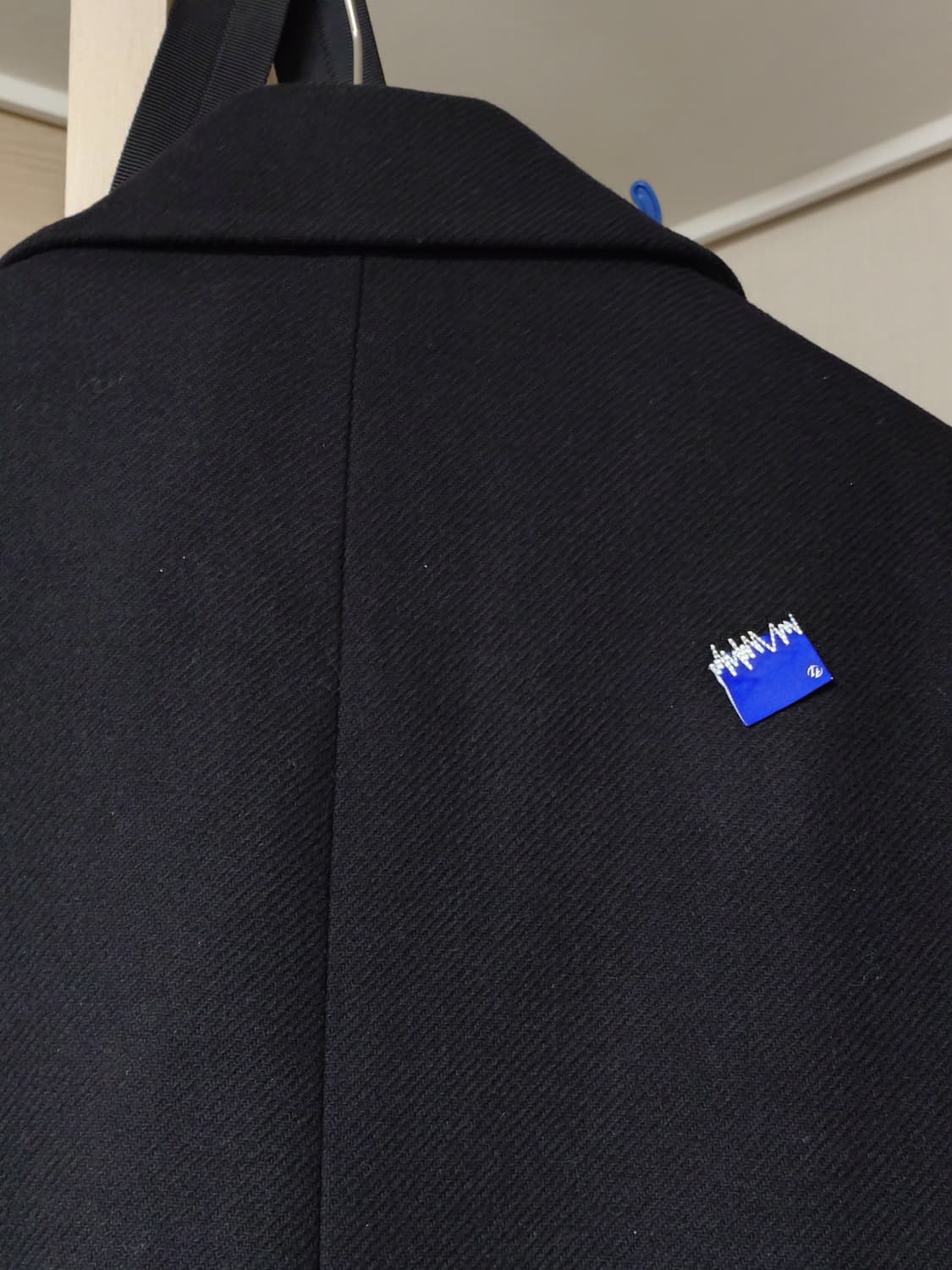 [M/105] 자라 아더에러 2차 코트 울 블랜드 오버사이즈 블랙 상품이미지4