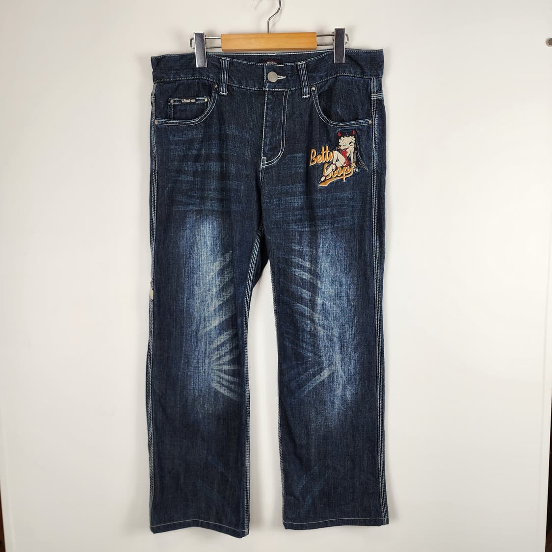 BETTY Boop 자수데님팬츠 상품이미지2
