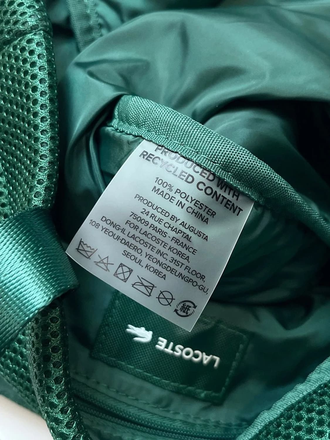 라코스테 로고 메쉬백 A1595    상품이미지9