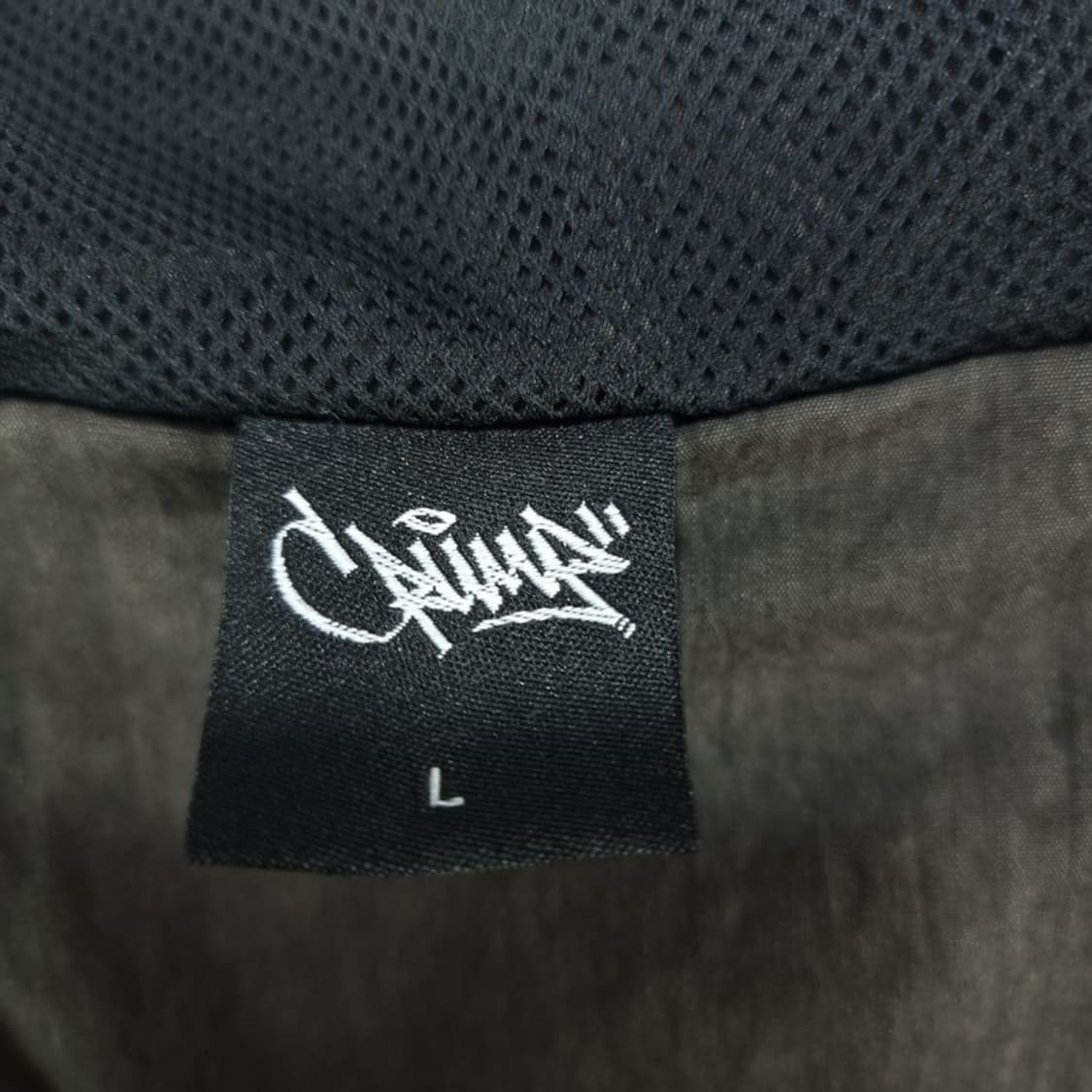 [크럼프] 오버핏 링클 나일론 후드 바람막이 자켓 딥카키 M18791 상품이미지9