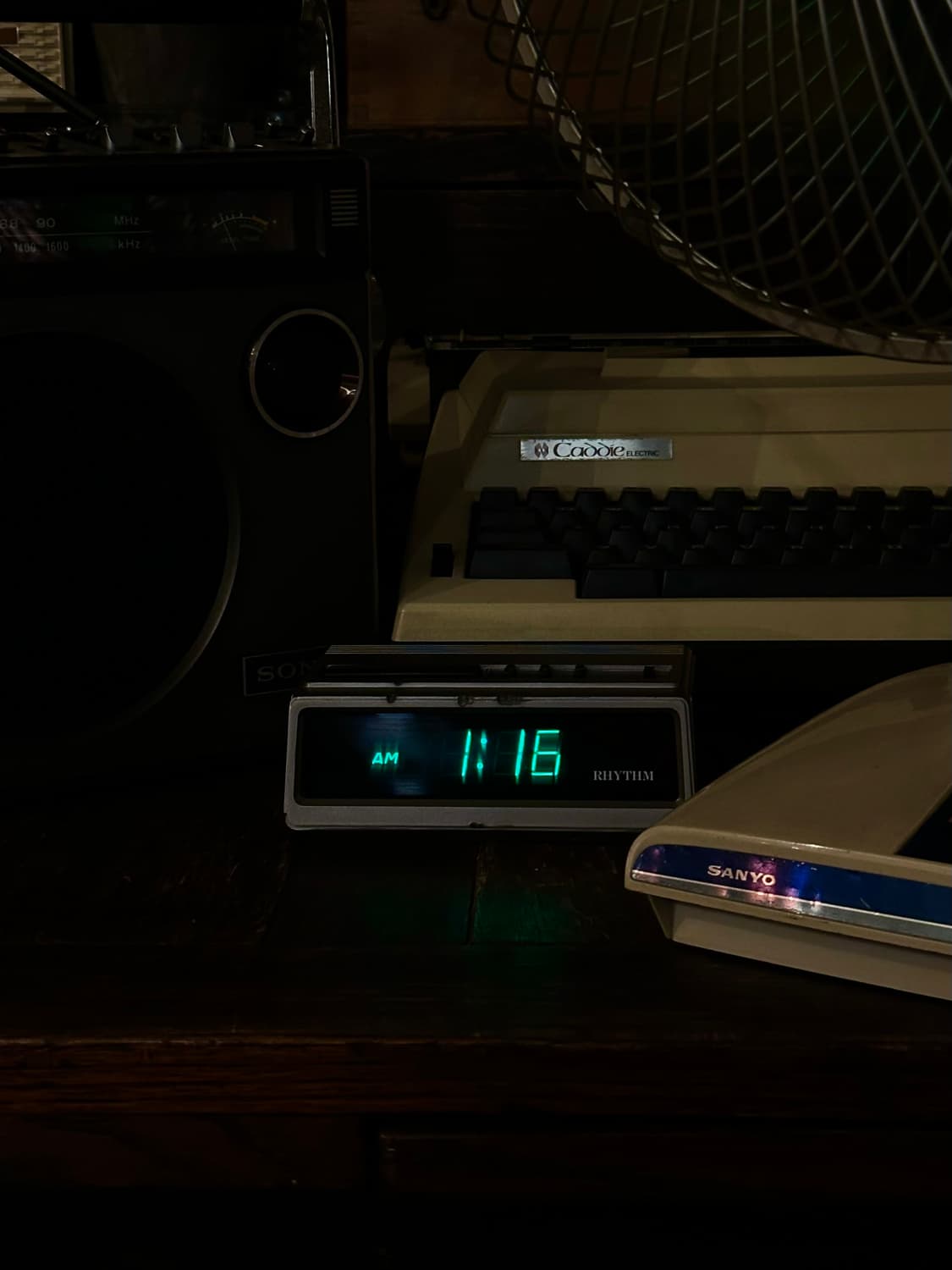 일본 빈티지 디지털 탁상 알람 시계 상품이미지2