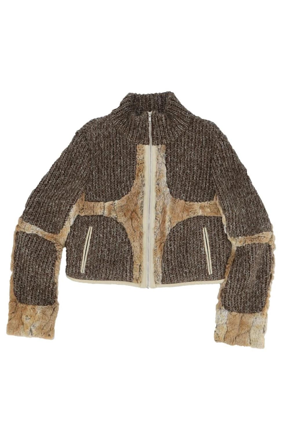오들리워크샵 자켓 Drift Knit & Fur Quad Jacket 상품이미지2