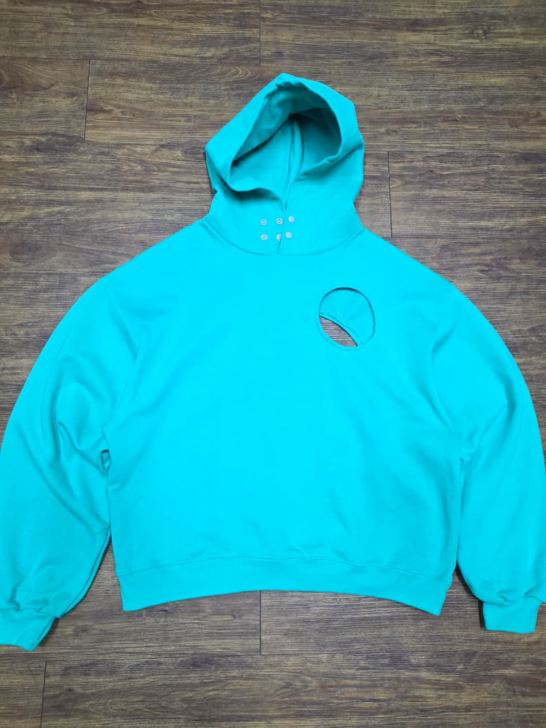 PYAR 써클홀 컷아웃 후드 상품이미지1