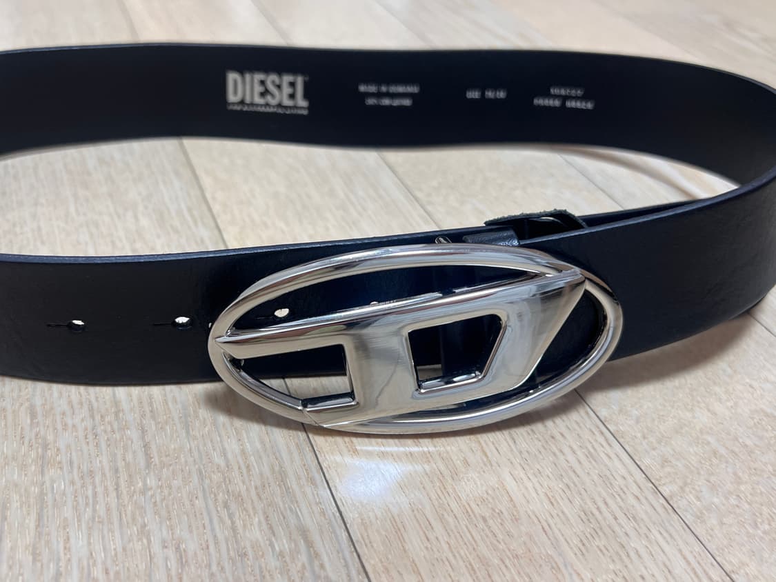 디젤 블랙 가죽 벨트 75사이즈 상품이미지1