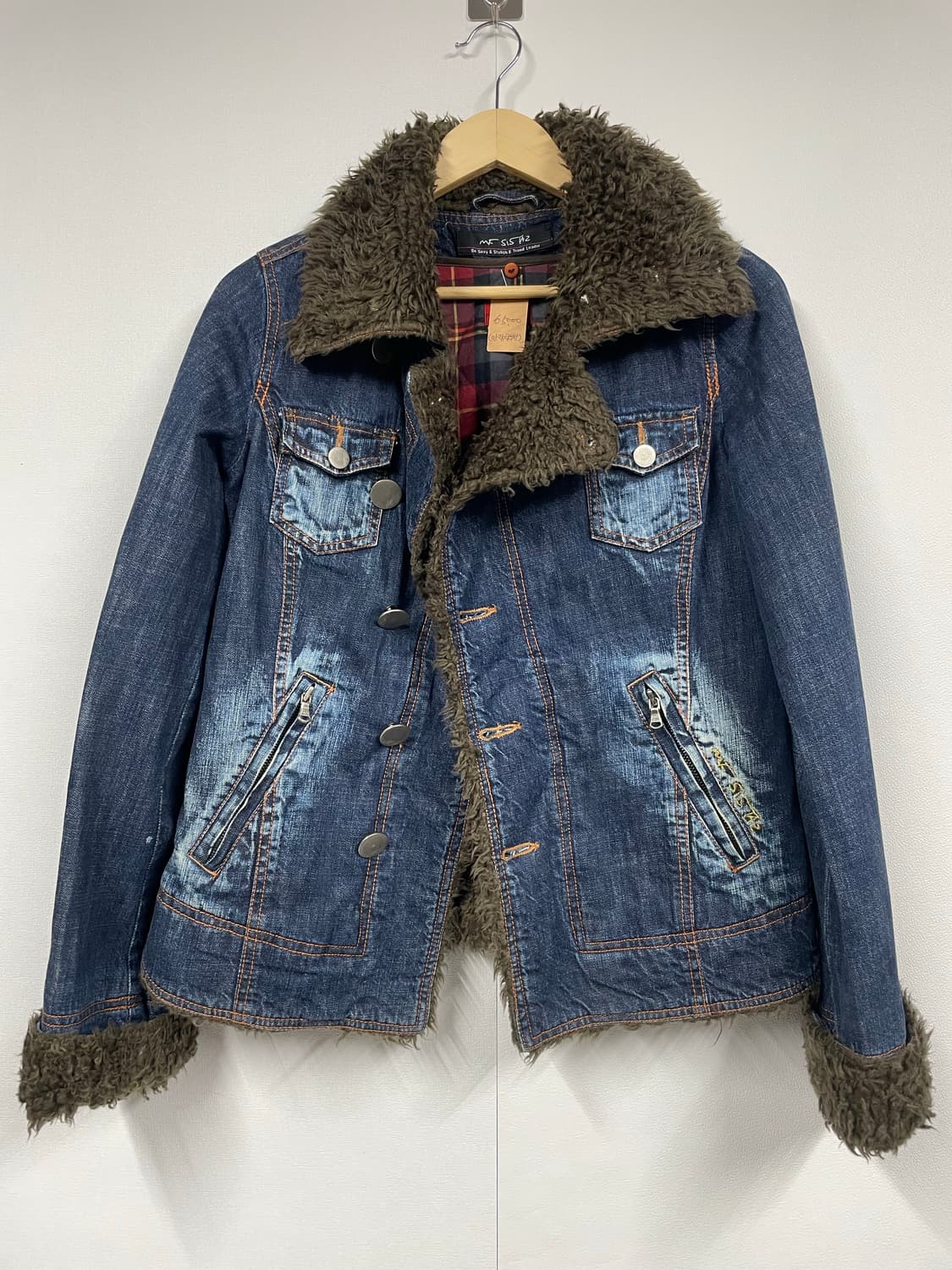 mfsistaz 퍼 데님 자켓 상품이미지1