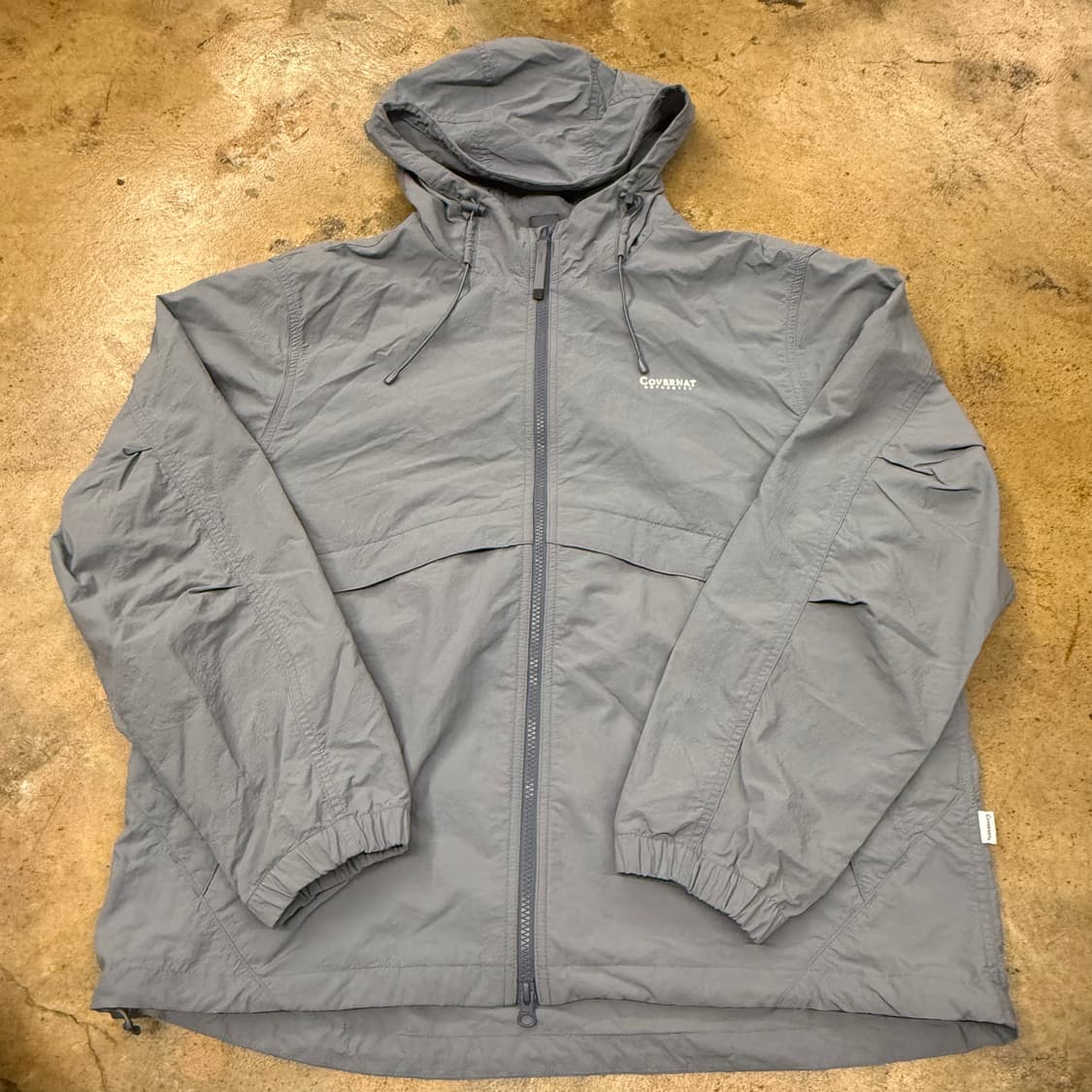 [정품/XL] 커버낫 C로고 바람막이 후드 자켓 그레이 b14 상품이미지2
