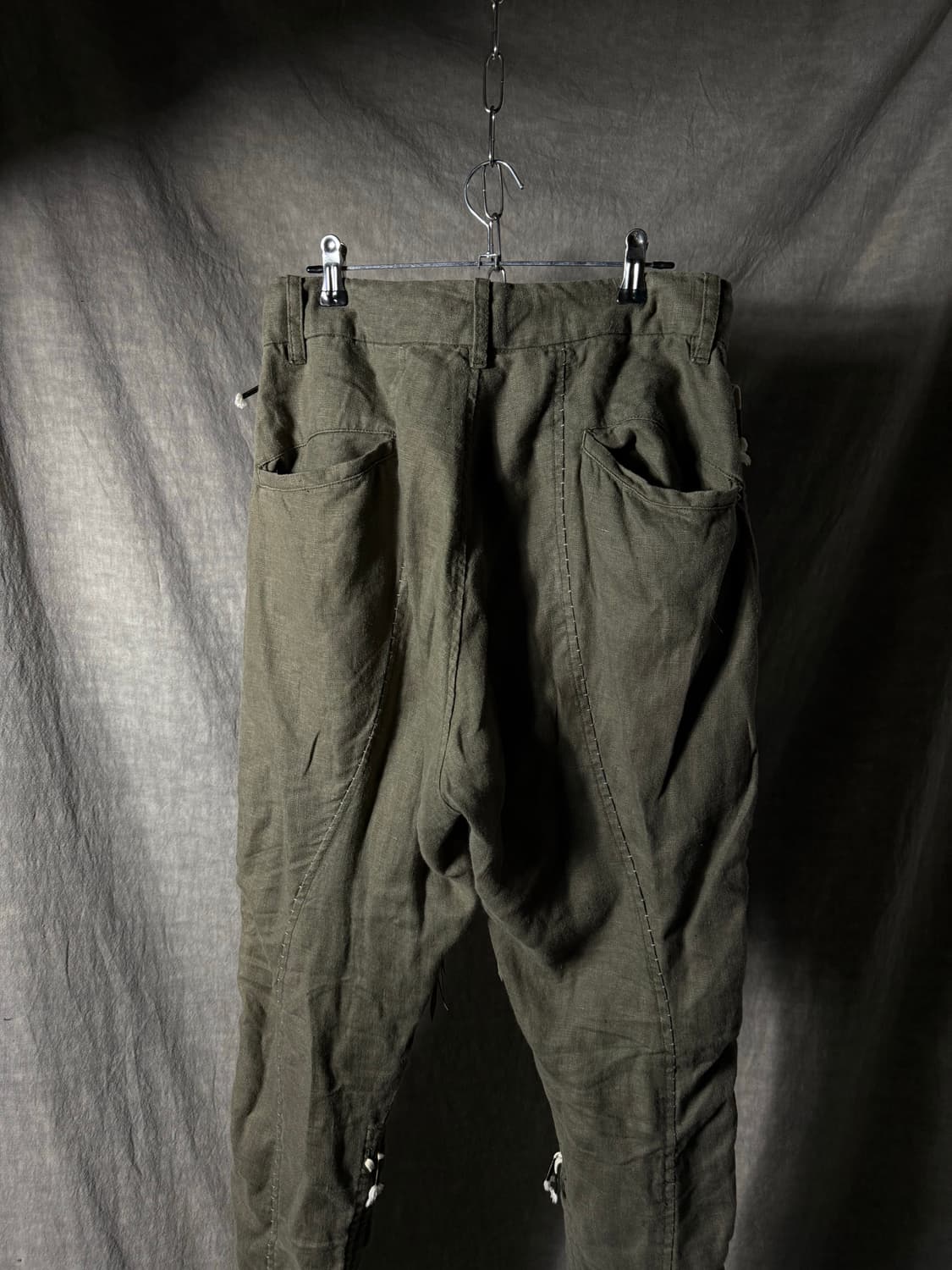 KMRii Linen Braided-String Tapered Pants 상품이미지7