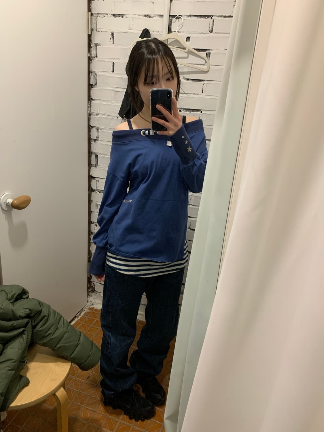 Stripe 3 way off shoulder 상품이미지6