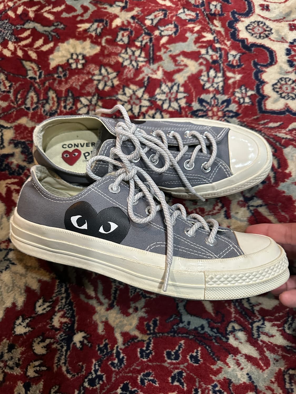 꼼데가르송 컨버스 그레이 240 상품이미지5