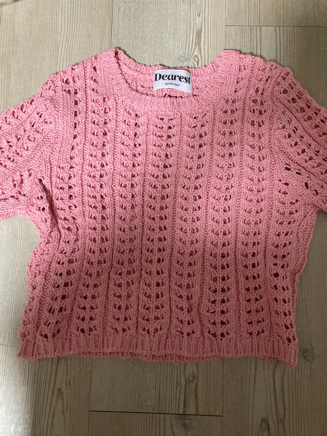메이비베이비 디어리스트 핑크 니트 상품이미지2