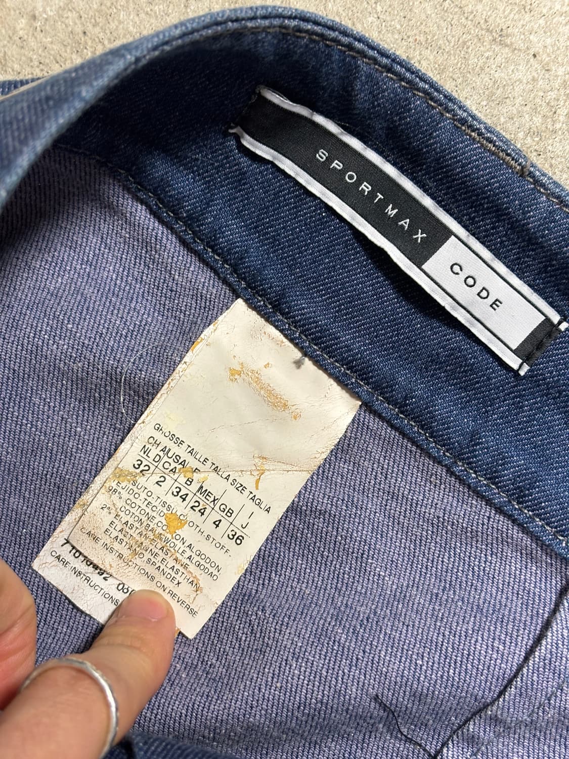 스포츠막스 프릴 데님 스커트 상품이미지4