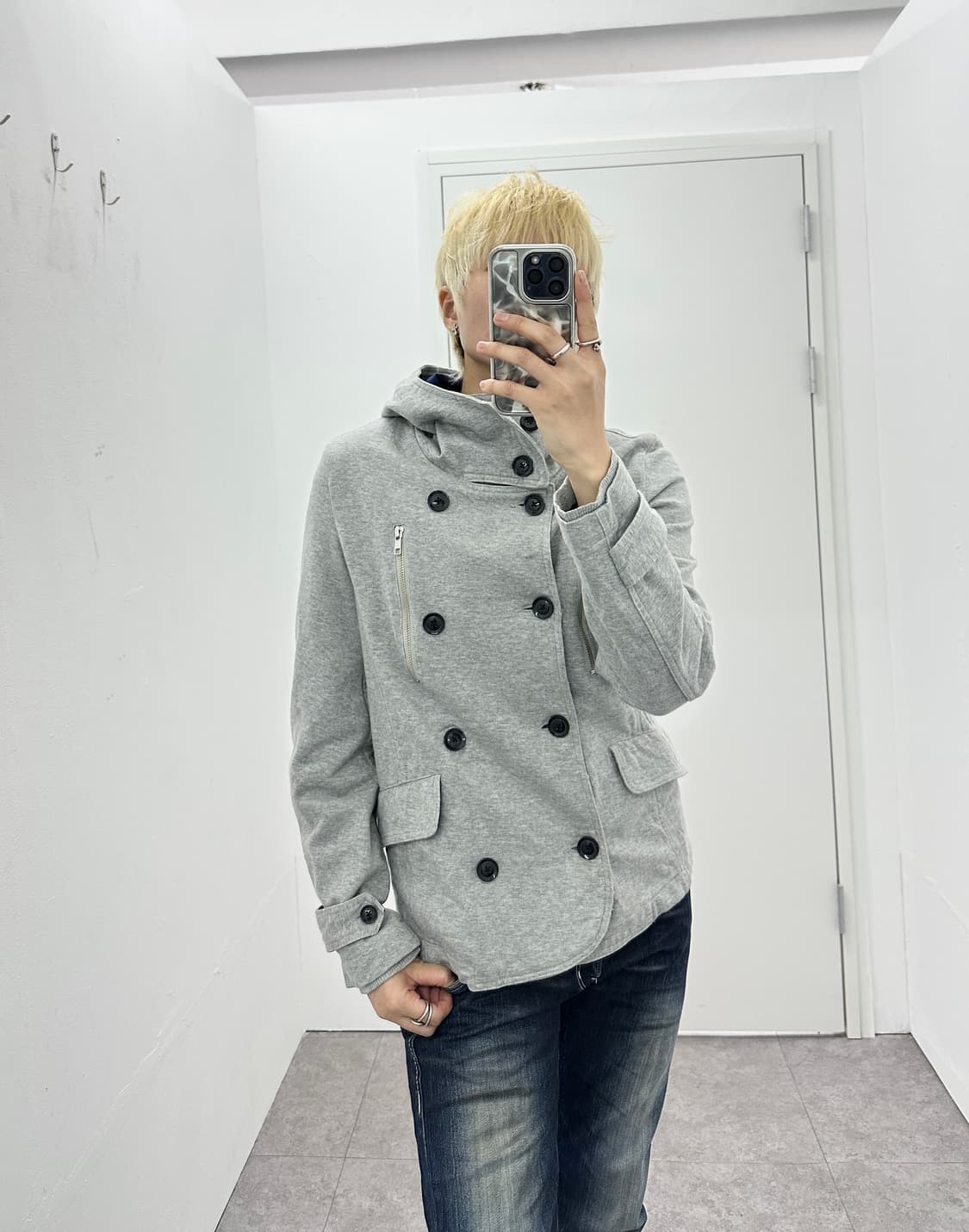 Ships jet blue double buttoned cotton  상품이미지9