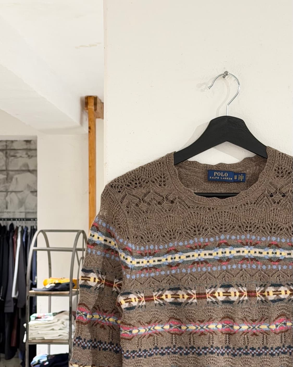 폴로 랄프로렌 브라운 페어 아일 크루넥 스웨터 상품이미지2