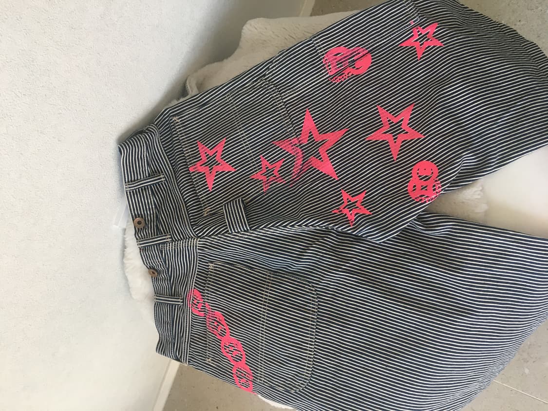 해골 펑크 바지 상품이미지2