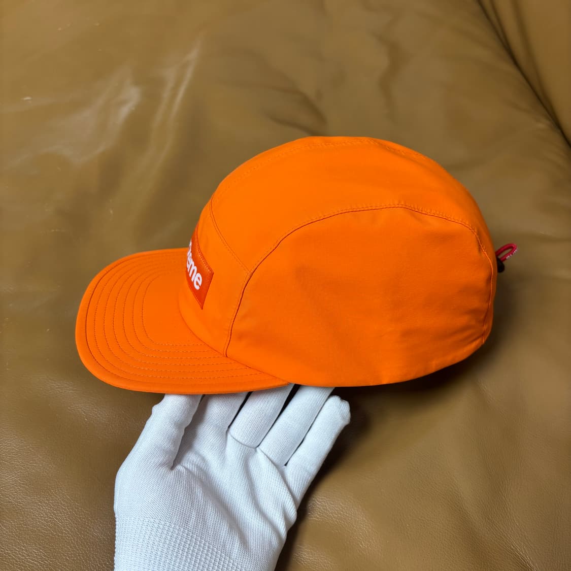 슈프림 캠프캡 모자 박스로고 고어텍스 오렌지 상품이미지4