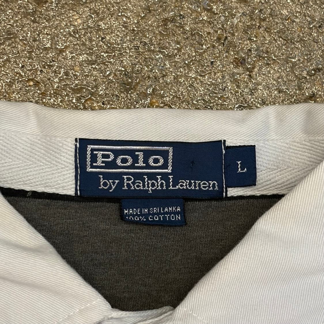 레어 00s 미국 빈티지 폴로랄프로렌 스트라이프 럭비티 카라티 상품이미지5