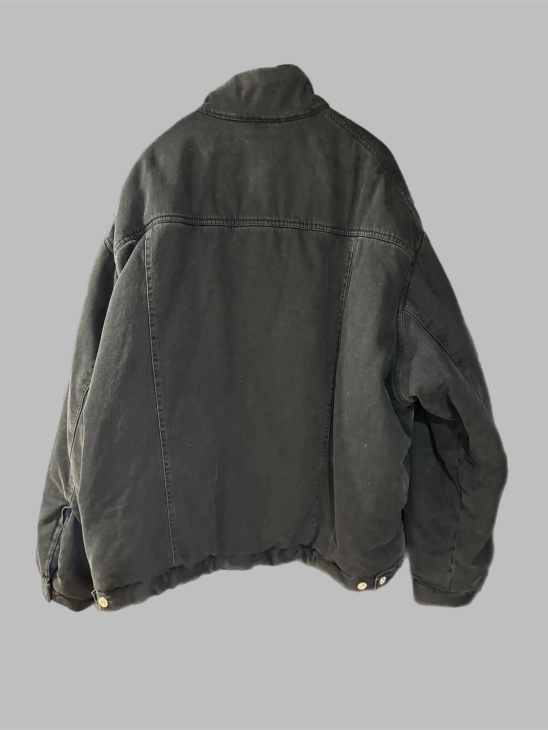 칸예와 샤이가 입은 발렌시아가 패딩 데님자켓 흑청 상품이미지3