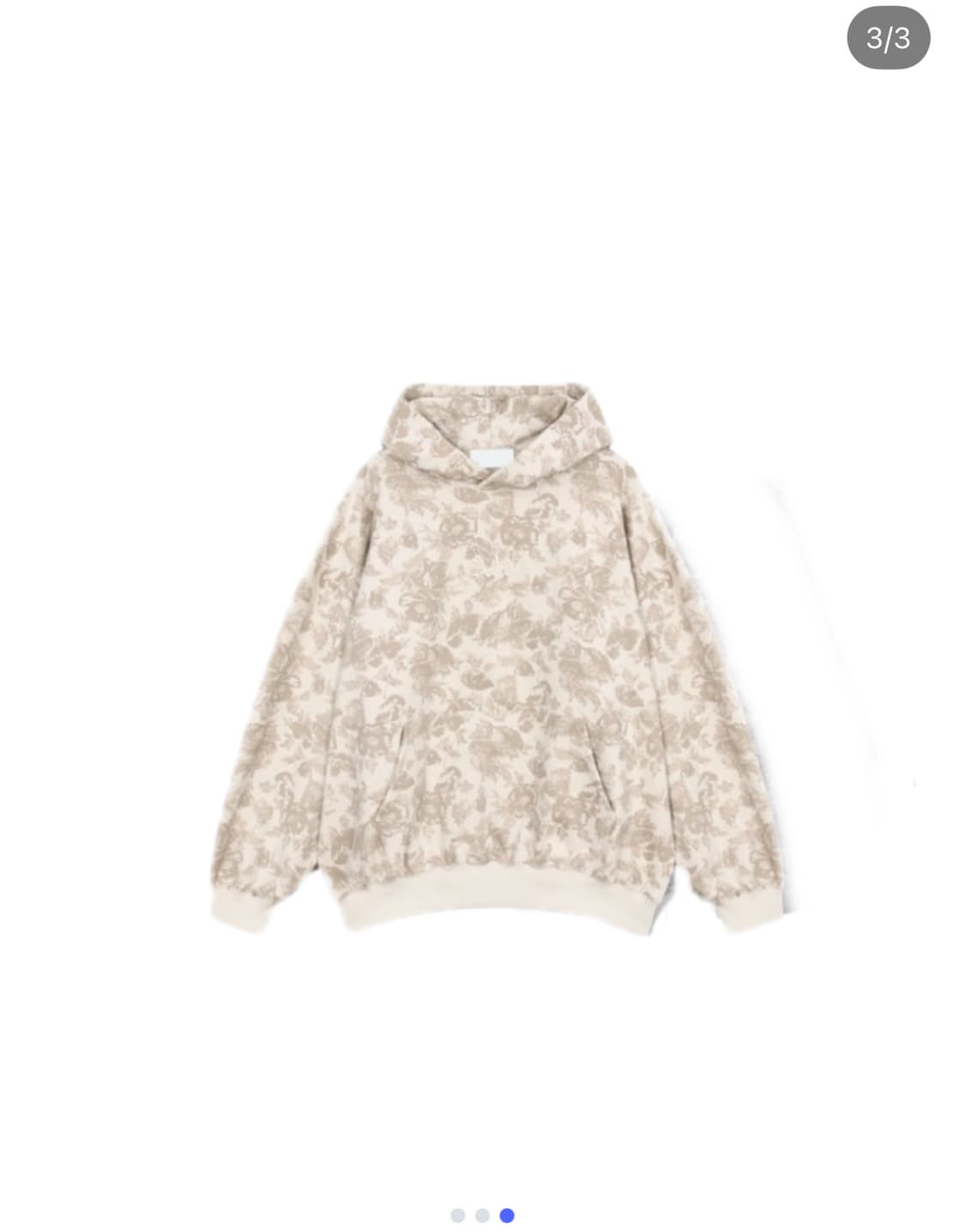 헌도피 오버 자수 후드 양기모 후드티 상품이미지1