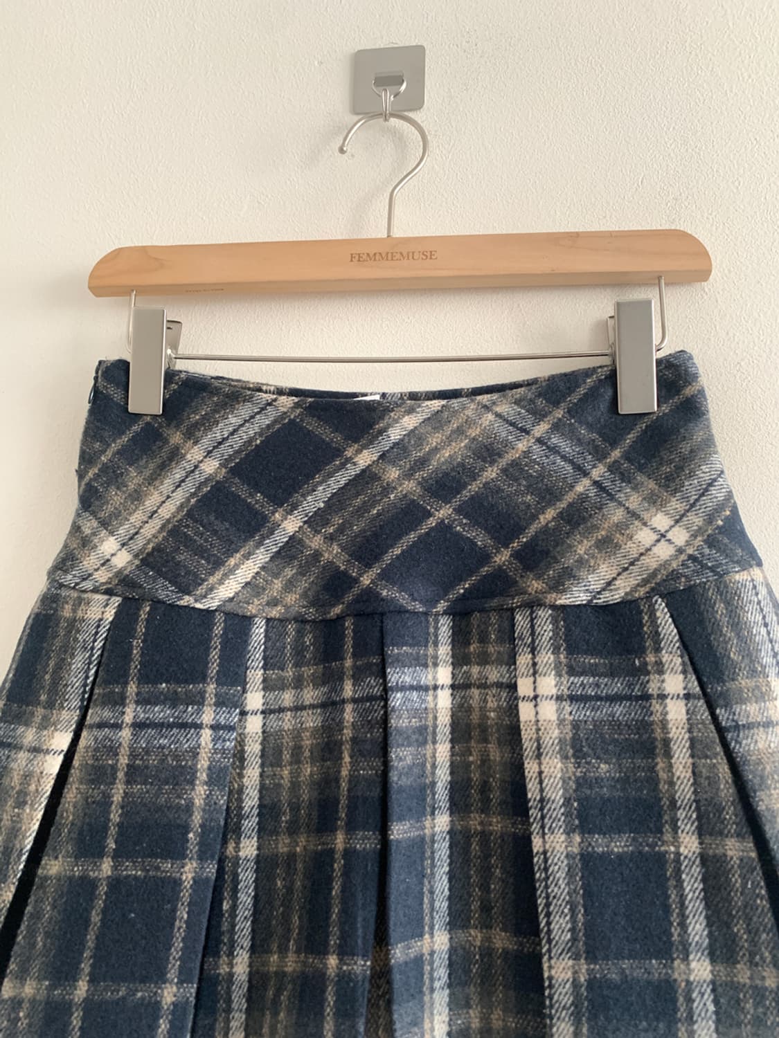 Check short skirt(black) 상품이미지2