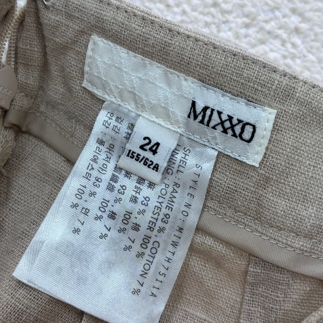 24 미쏘 린넨 미니 스커트 0313E 상품이미지3