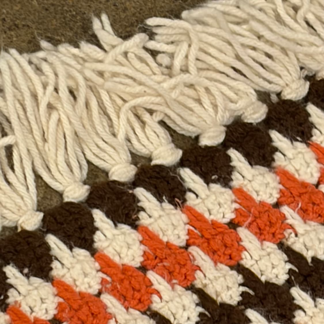 90s USA 니트 카페트 러그 매트 상품이미지5