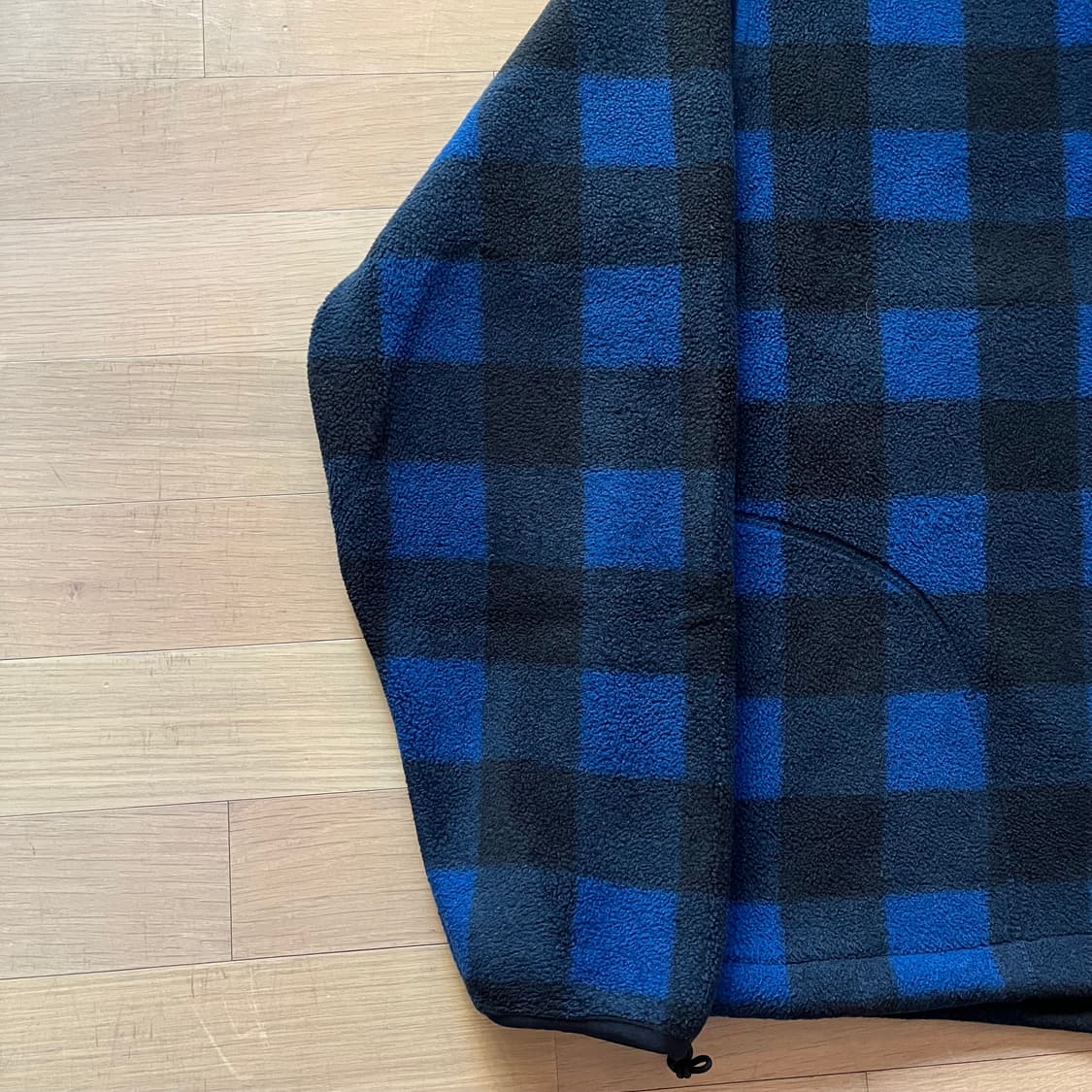 90년대 폴로랄프로렌 플리스 체크 아노락 자켓 미국제조 USA 상품이미지6