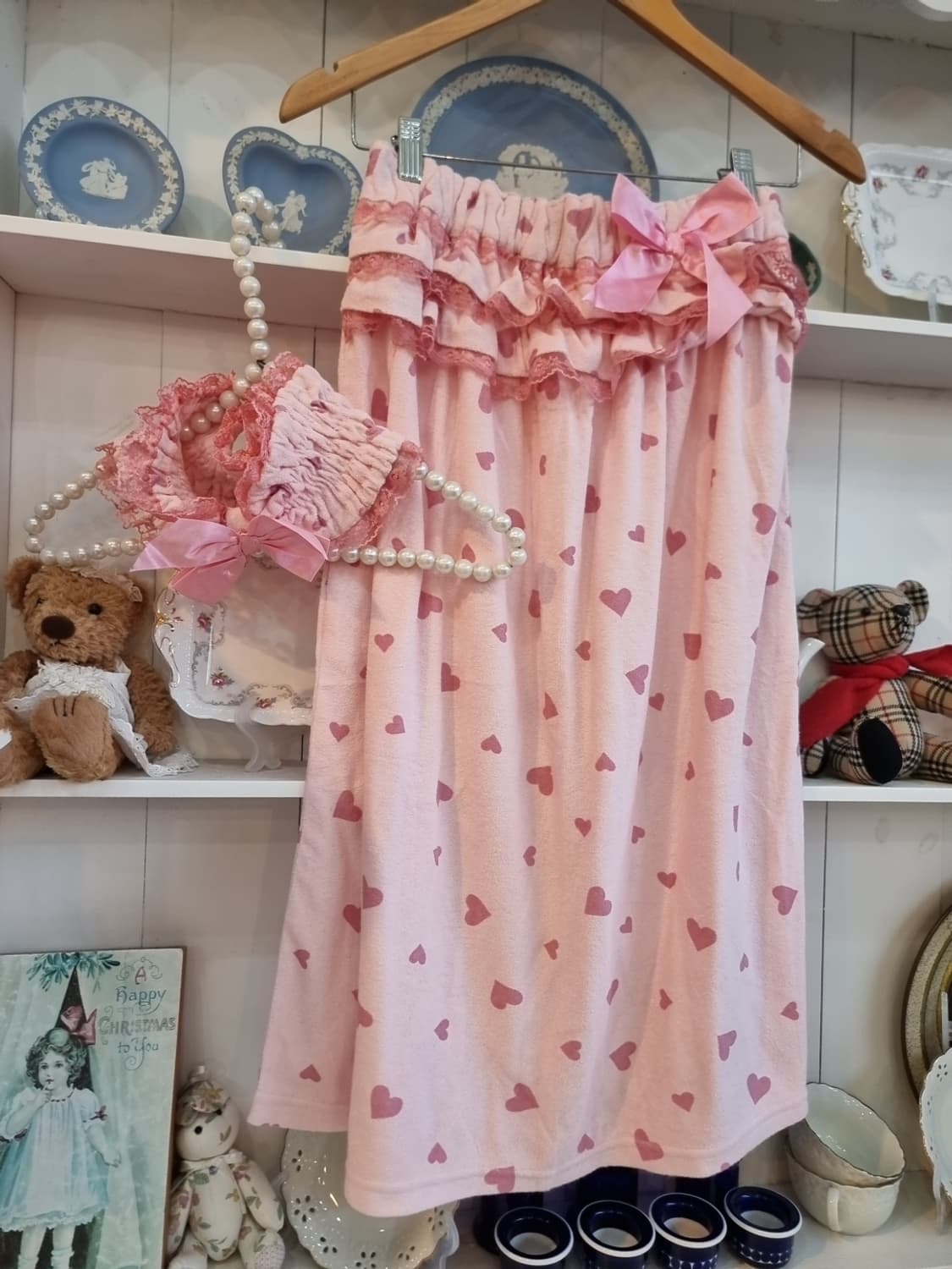 하트 러블리 바스스커트 & 헤어밴드 세트 상품이미지1