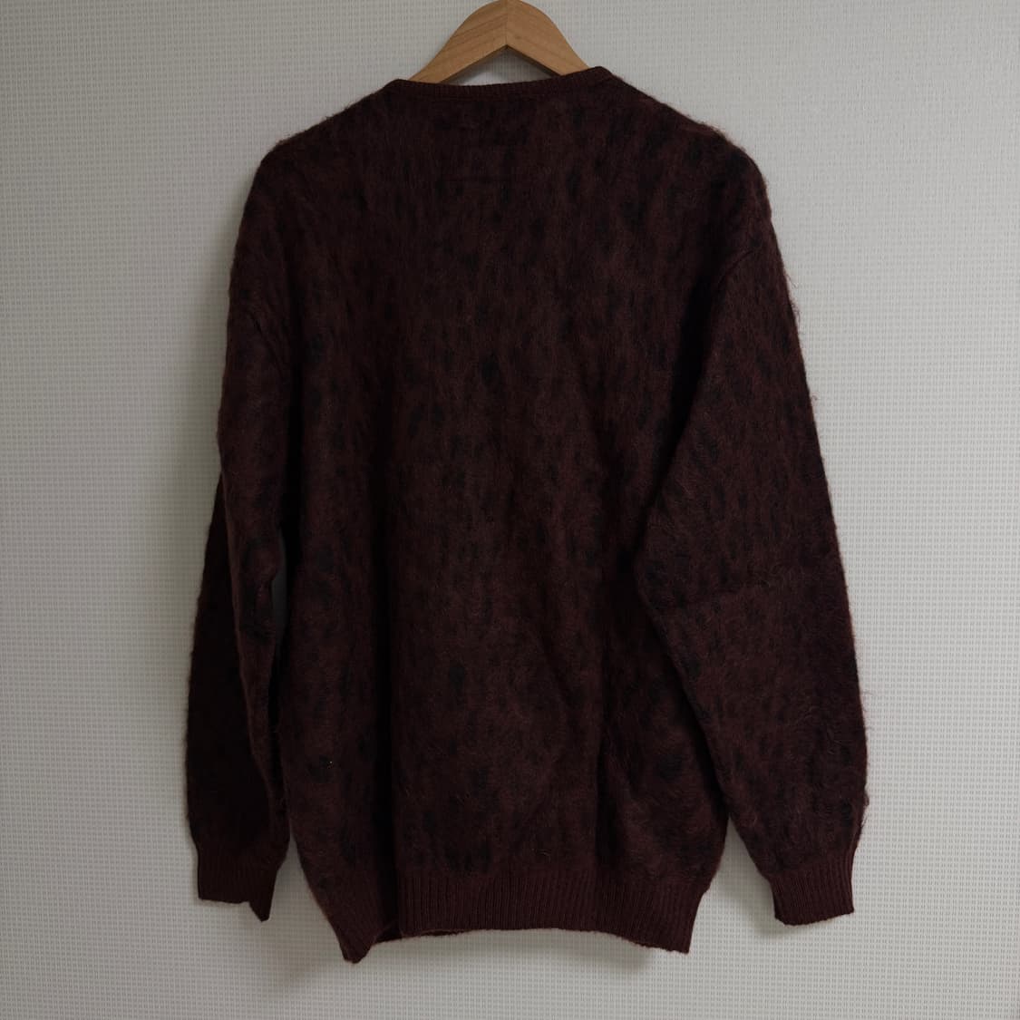 와코마리아 레오파드 모헤어 가디건 상품이미지2