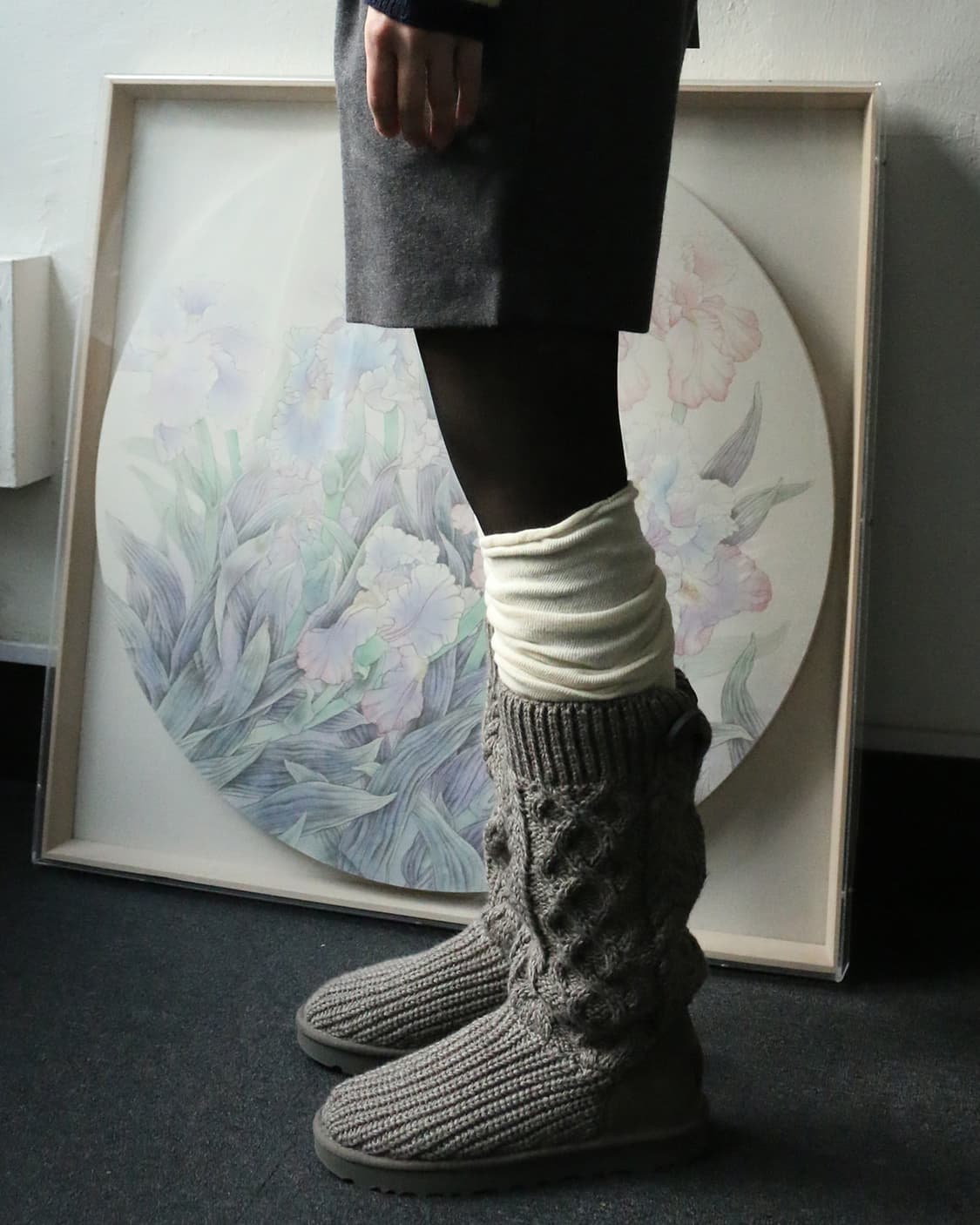 어그 케이블 니트 부츠  상품이미지1