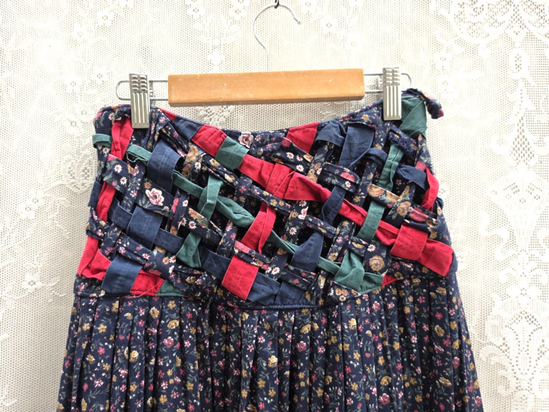 80s MARY (Made in Italy) 플라워 스커트 상품이미지3