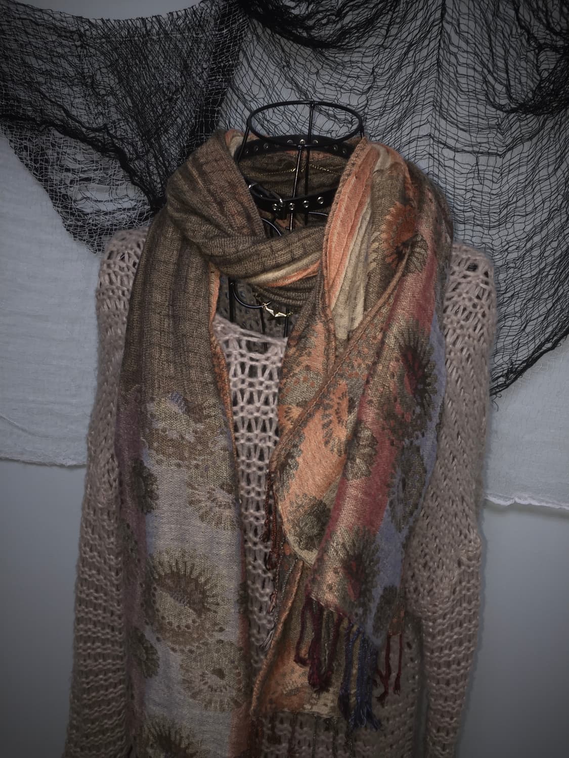 (1+1) indian hippie grunge detail scarf  상품이미지1