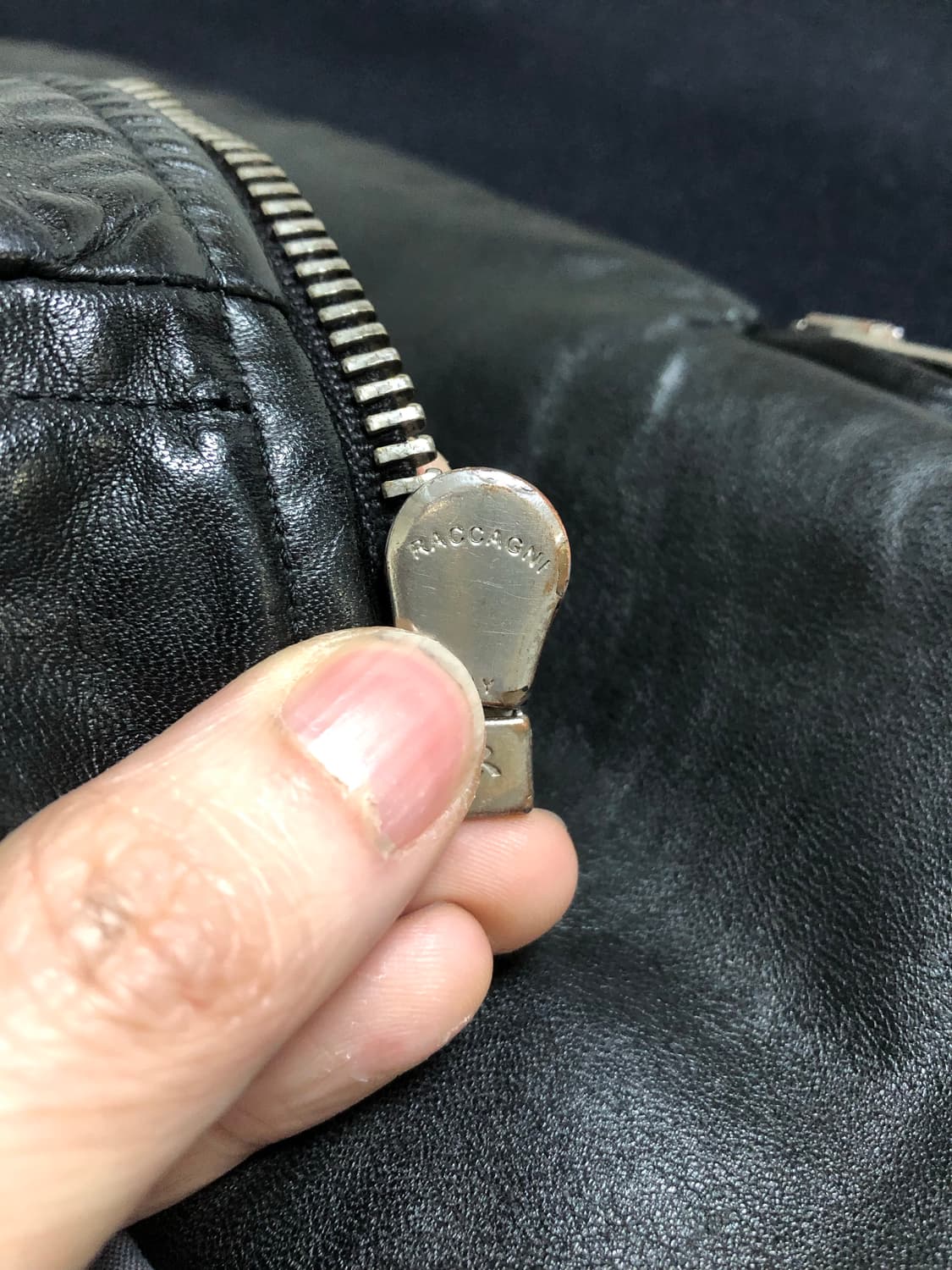 릭오웬스 오일드 카프 몰리노 레더자켓 M 상품이미지7