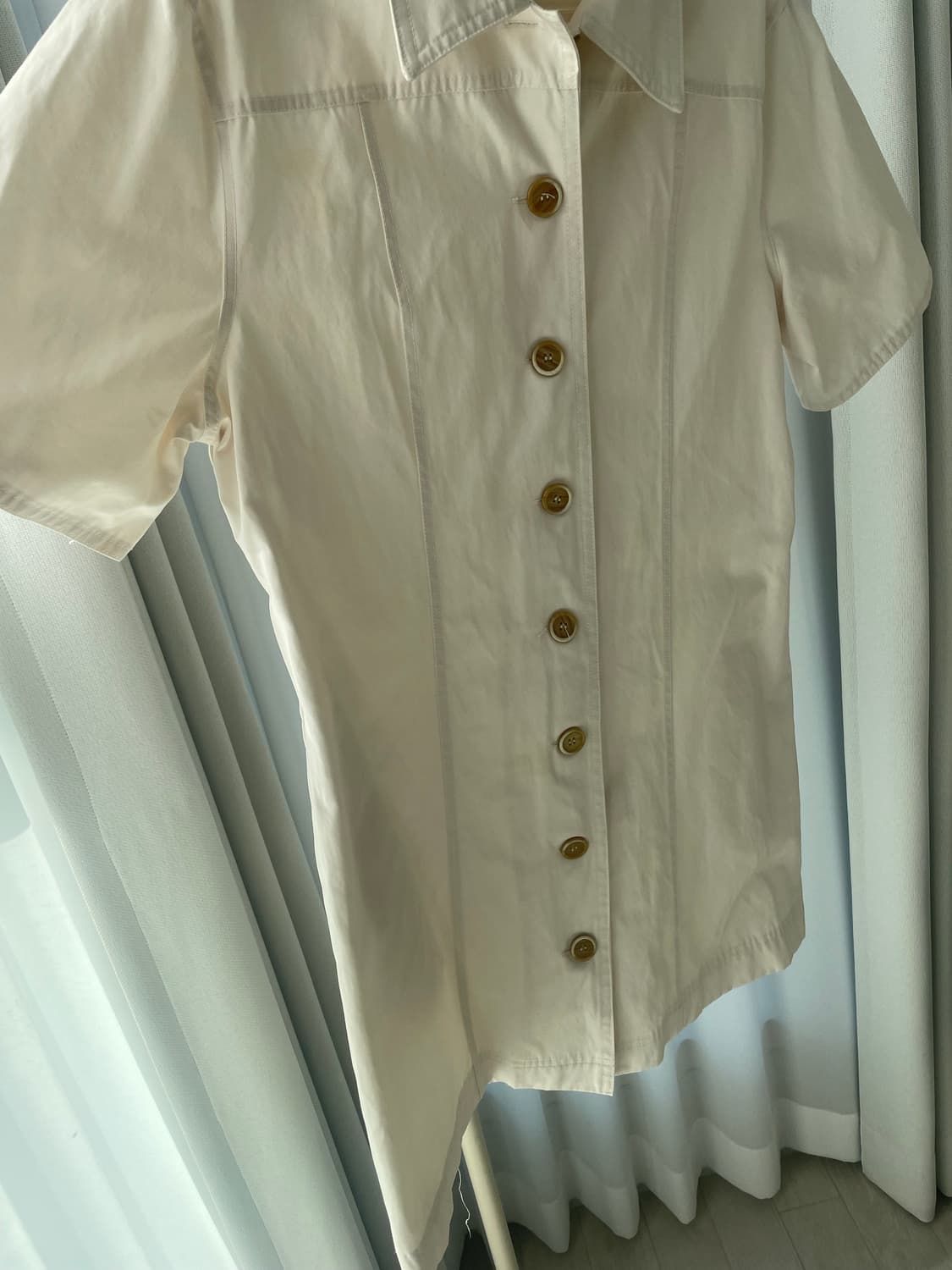 아이보리 셔츠 원피스 자켓 상품이미지2