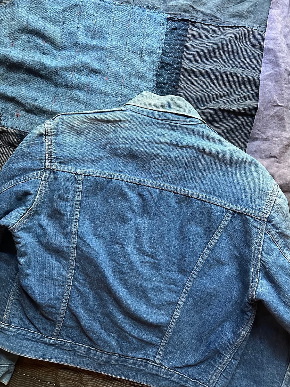 60s 70s USA 빈티지 몽고메리 워드 101 데님 트러커 자켓 상품이미지7