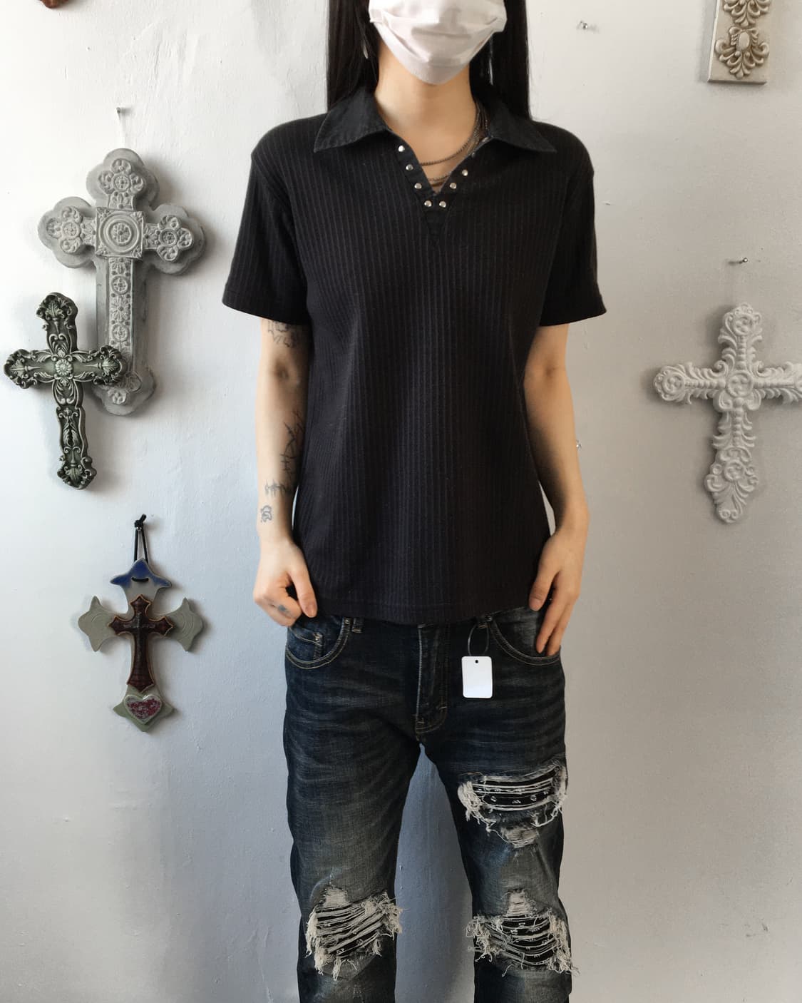 Ribbed pk t 상품이미지1