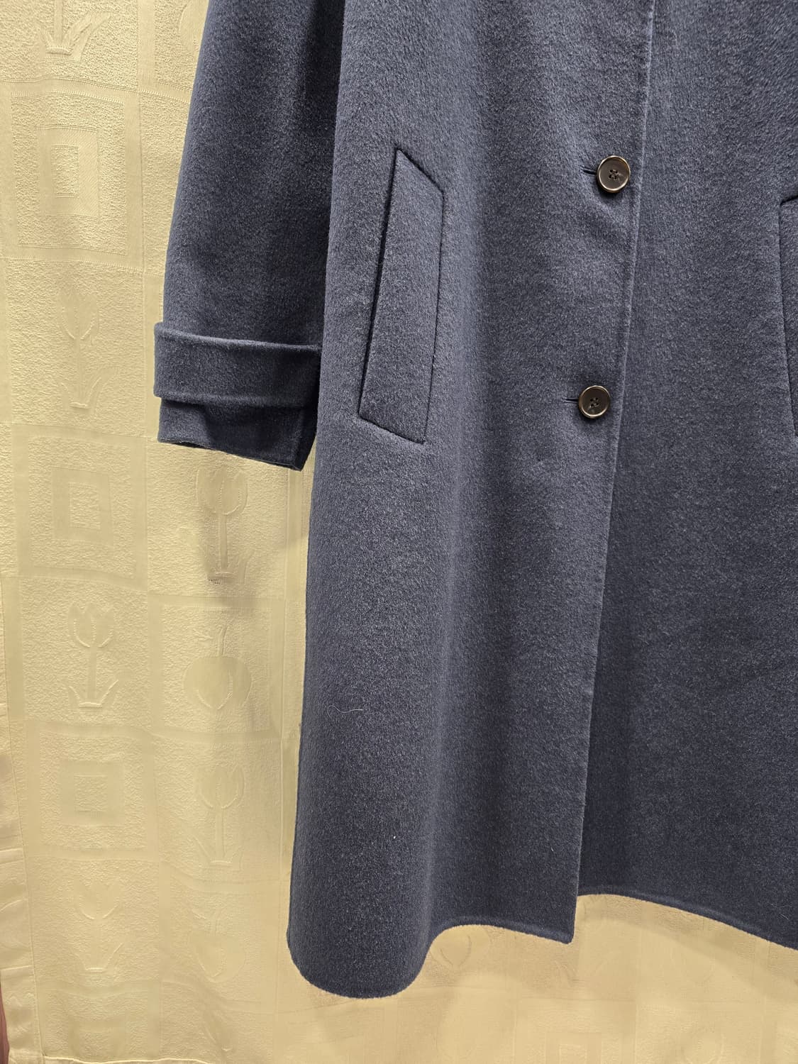 거의새거) LIST 리스트 가벼운 핸드메이드 모직 롱 코트 S(55) 상품이미지4