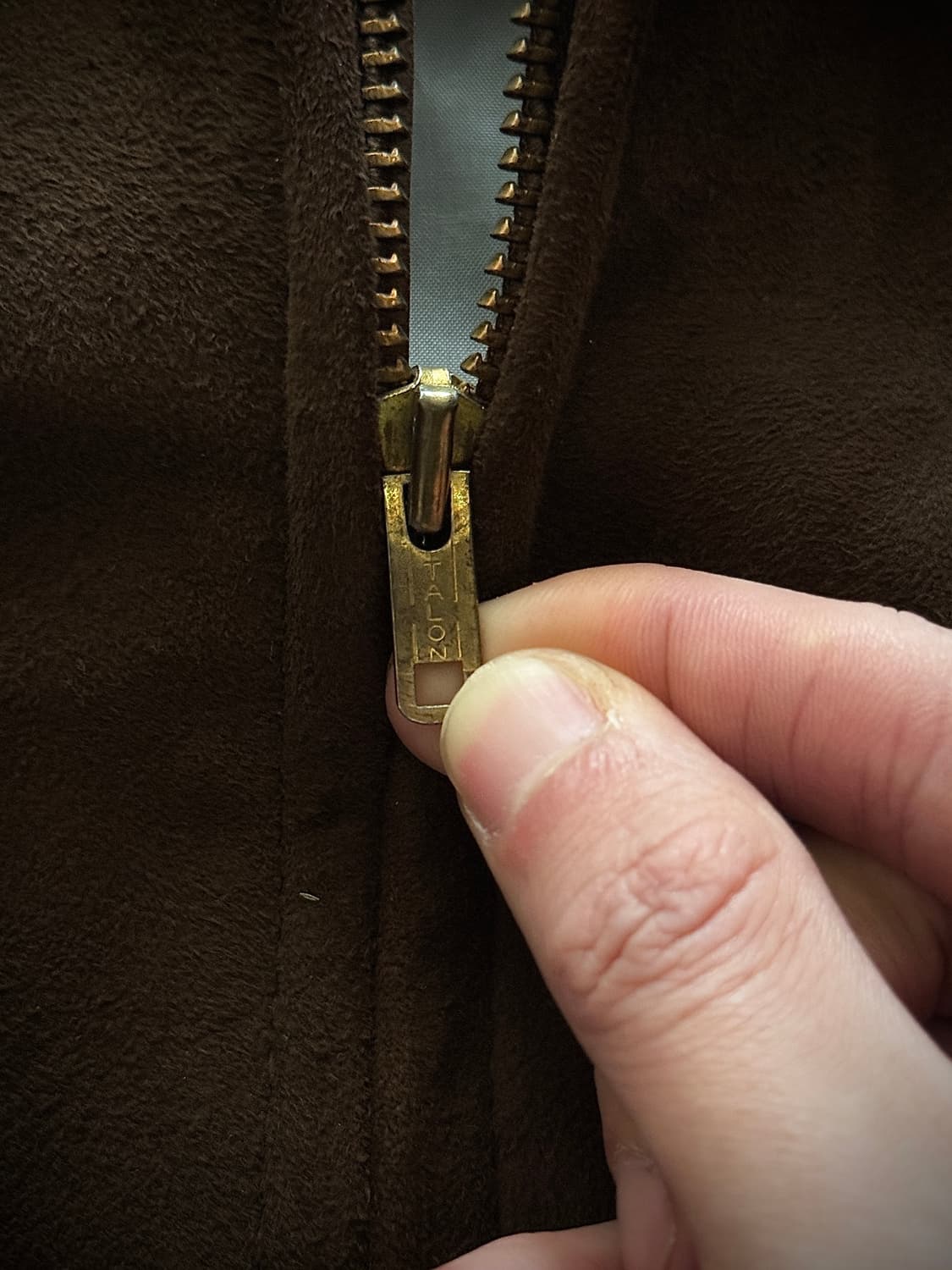 70s Sears Sun-Faded suede bomber Jacket 상품이미지6