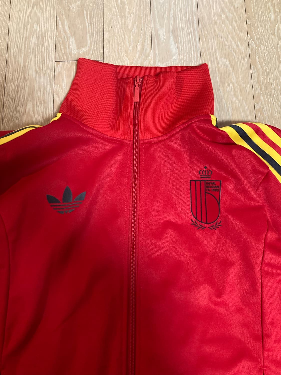 Adidas jacket red 아디다스 져지 레드 로얄 벨기에 상품이미지2