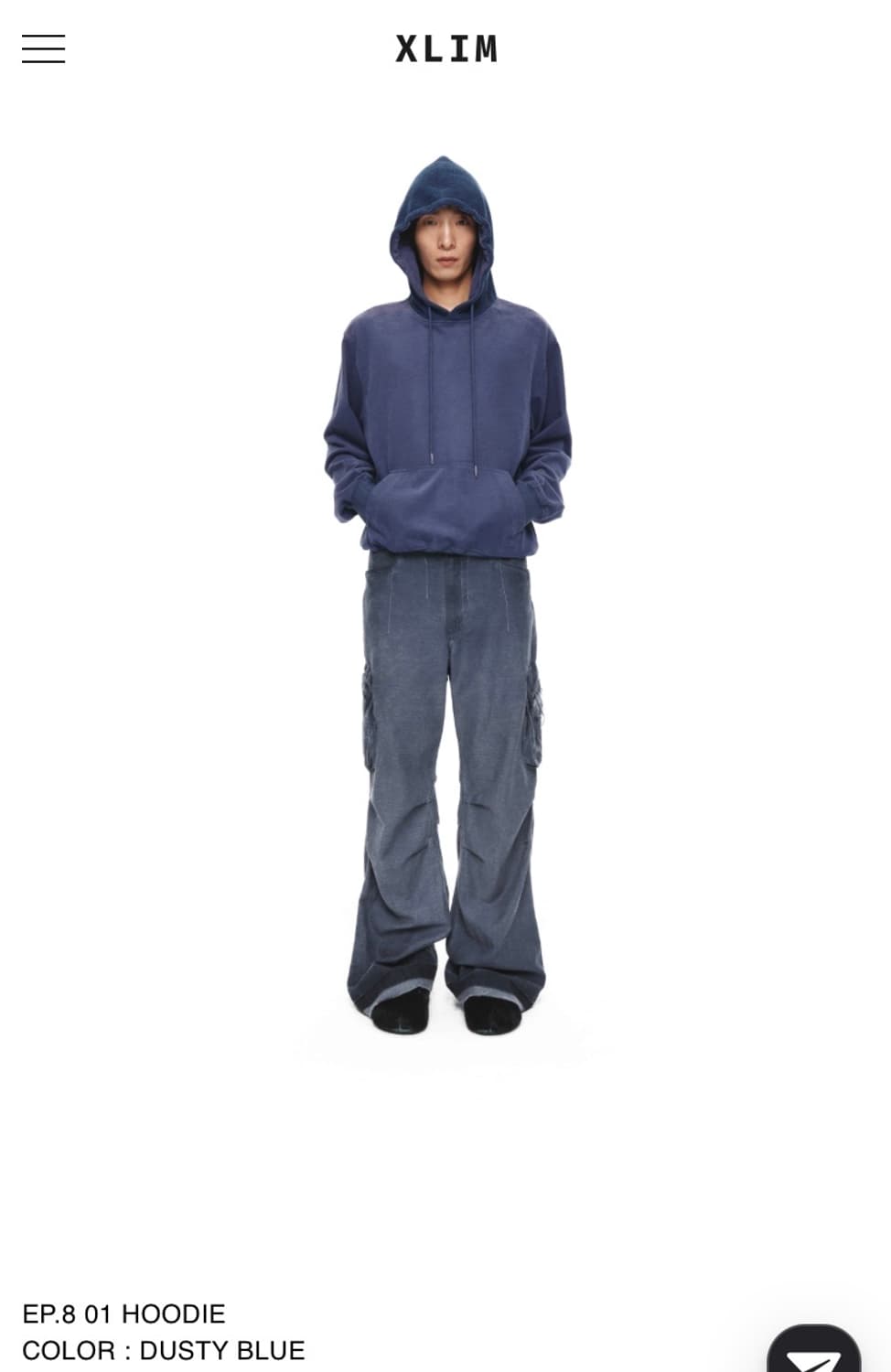 xlim ep8 hoodie 후드 L 블루 상품이미지1