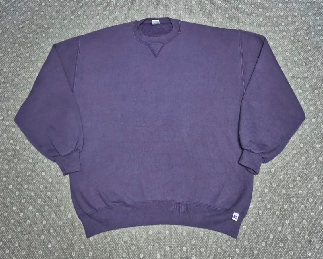 [XL] 90s US Made 러셀 퍼플 스웻 -323 상품이미지1