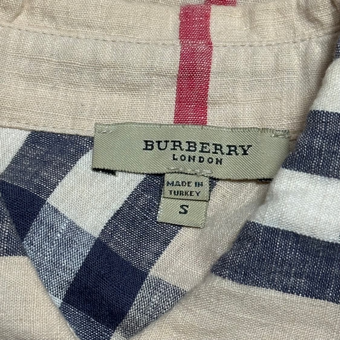 S 버버리 노바체크 여성용 실크 셔츠 상품이미지4