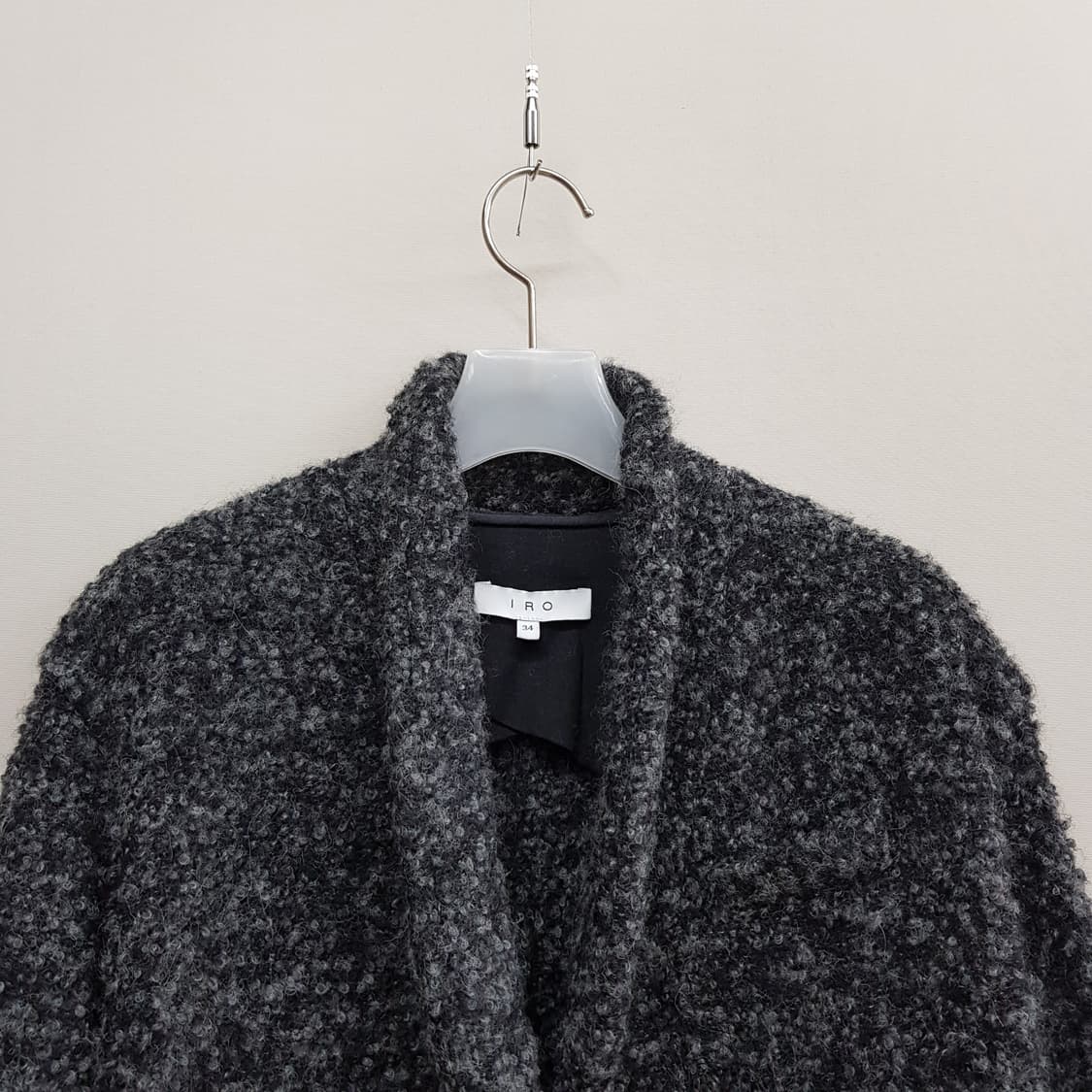 IRO 알파카 울 블렌드 부클 텍스처 하프 코트 34사이즈 상품이미지2