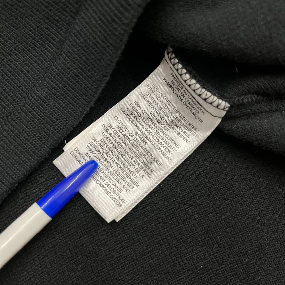 폴로 랄프로렌 옥스포드 블랙 반집업 니트 L 상품이미지5