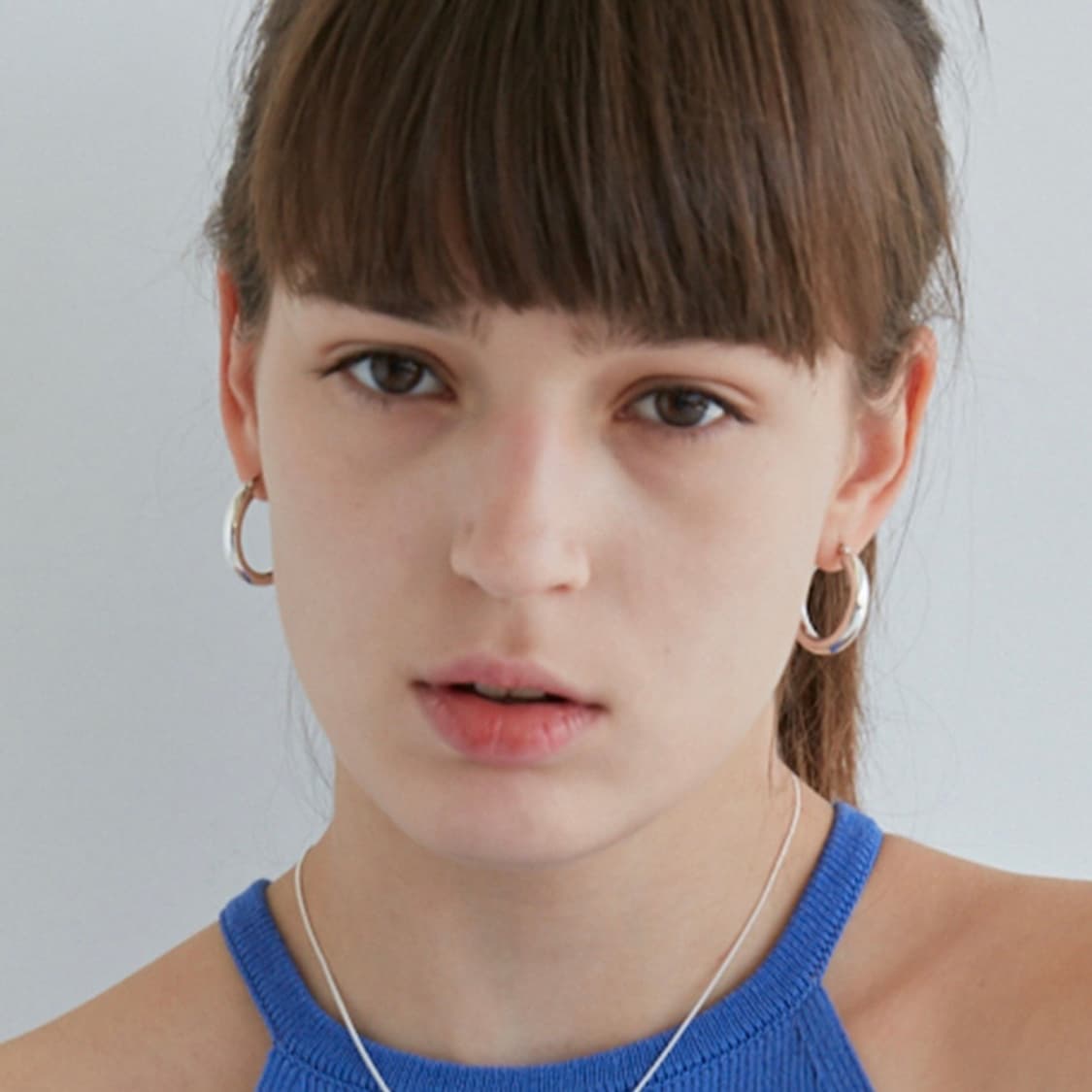 usual me silver hoop earrings 2 상품이미지4